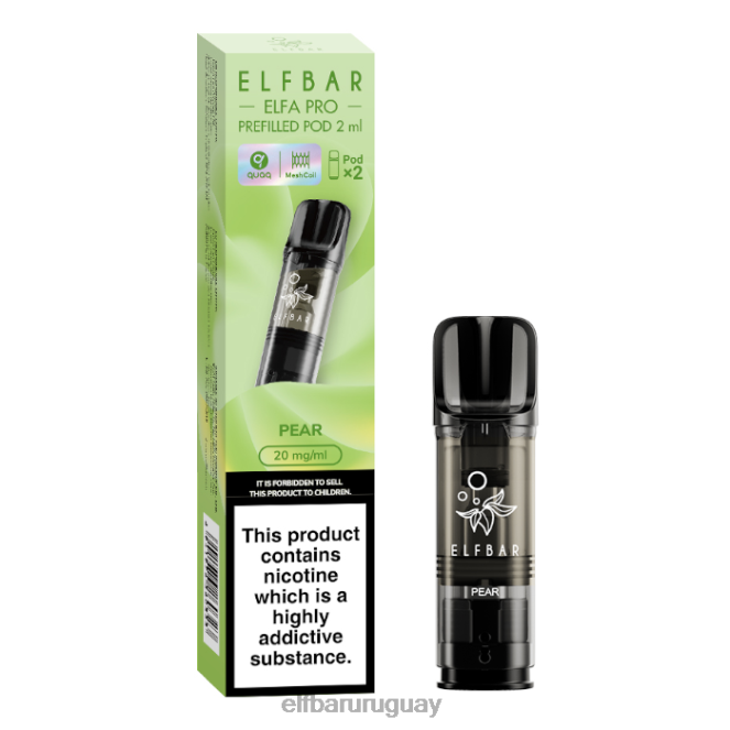 elfbar elfa pro cápsulas precargadas - 20 mg - paquete de 2 pera TH4FV91